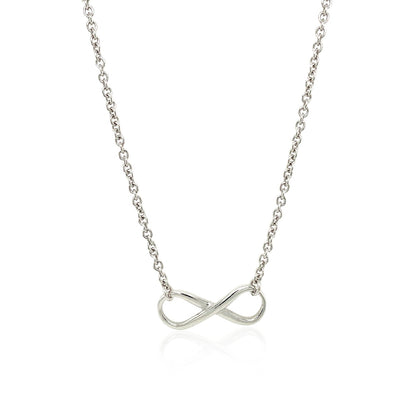 Sterling Silver Infinity Symbol Necklace 