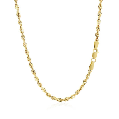 14k Yellow Gold Light Rope Chain (2.5 mm) 