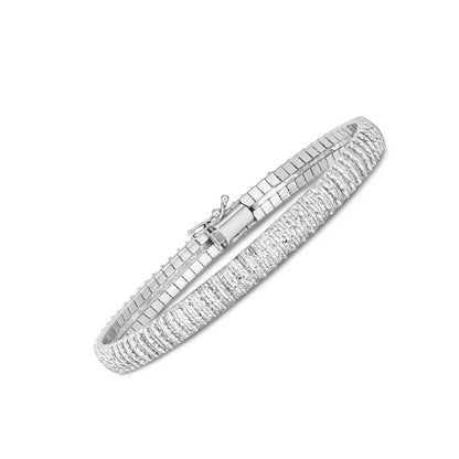 14k White Gold Diamante Flex Bracelet (5.80 mm) 