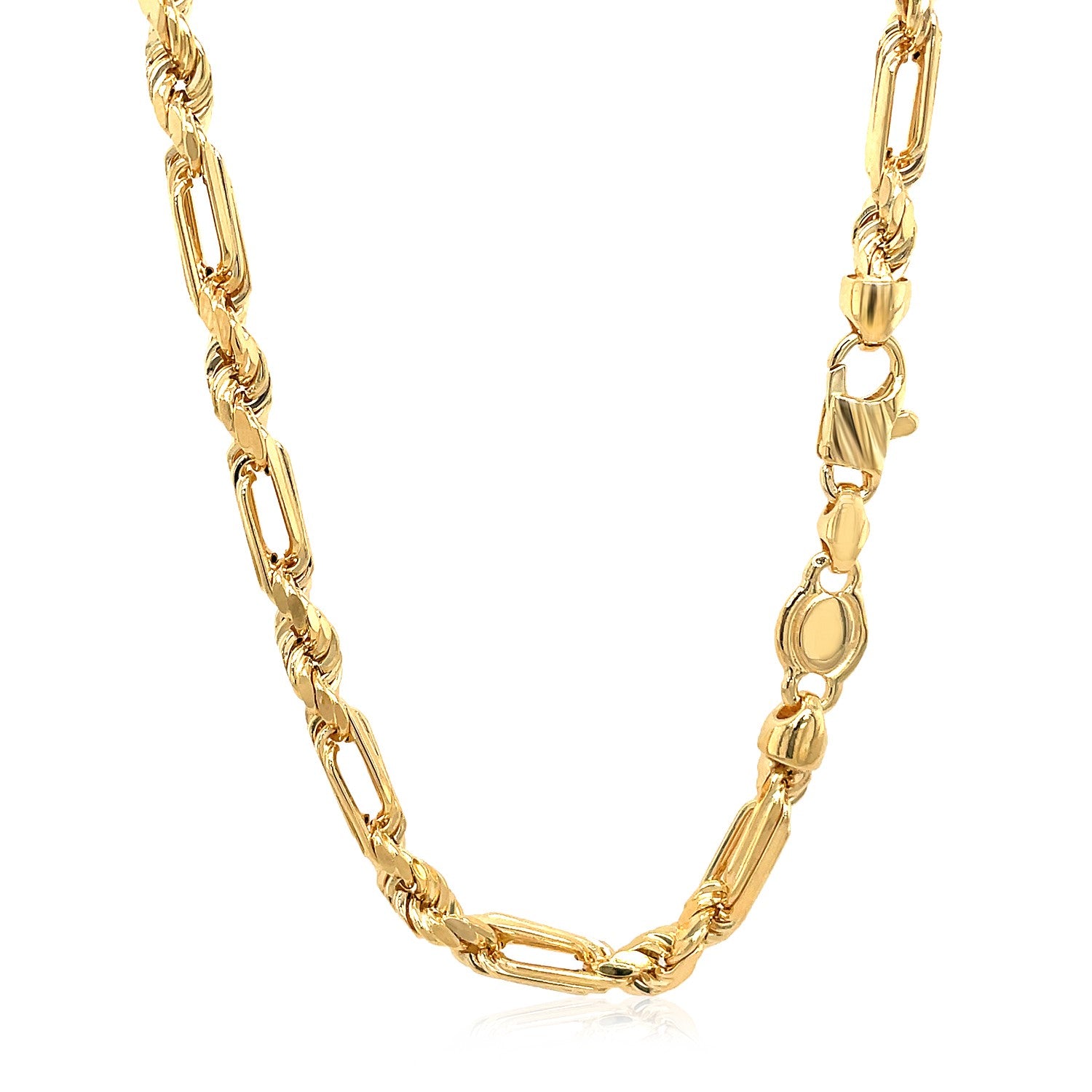 14k Yellow Gold Figaro Chain Necklace 