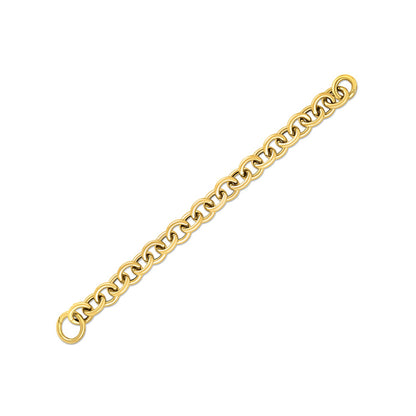 14k Yellow Gold Round Link Bracelet (11.60 mm) 