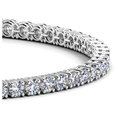 Lab Grown Round Diamond Tennis Bracelet in 14k White Gold (6 cctw F/G  VS2/SI1) 