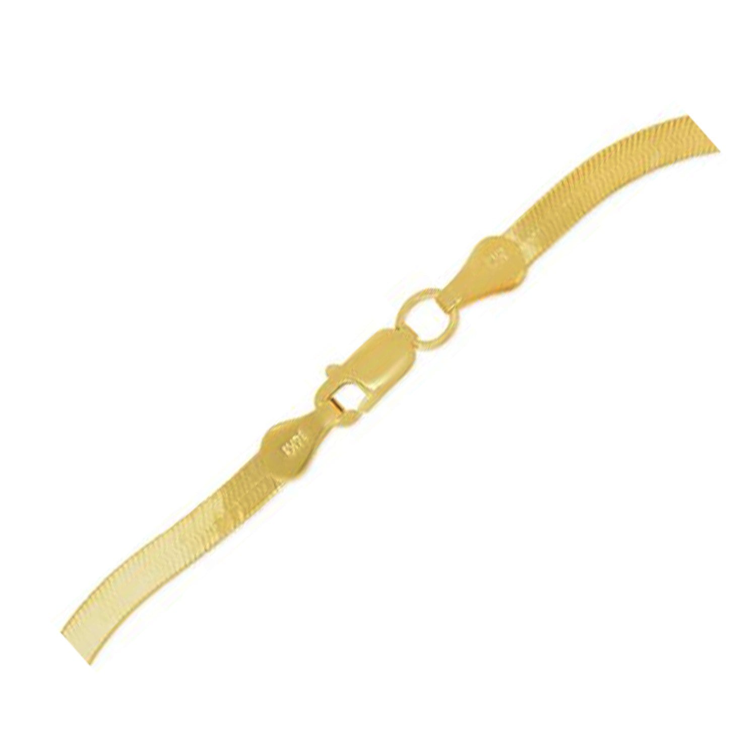 14k Yellow Gold Super Flex Herringbone Bracelet (1.50 mm) 