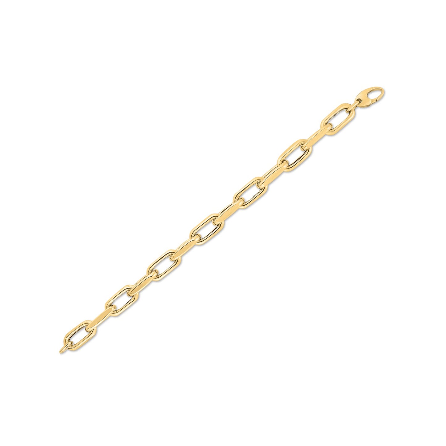 14k Yellow Gold French Cable Link Bracelet  (9.00 mm) 