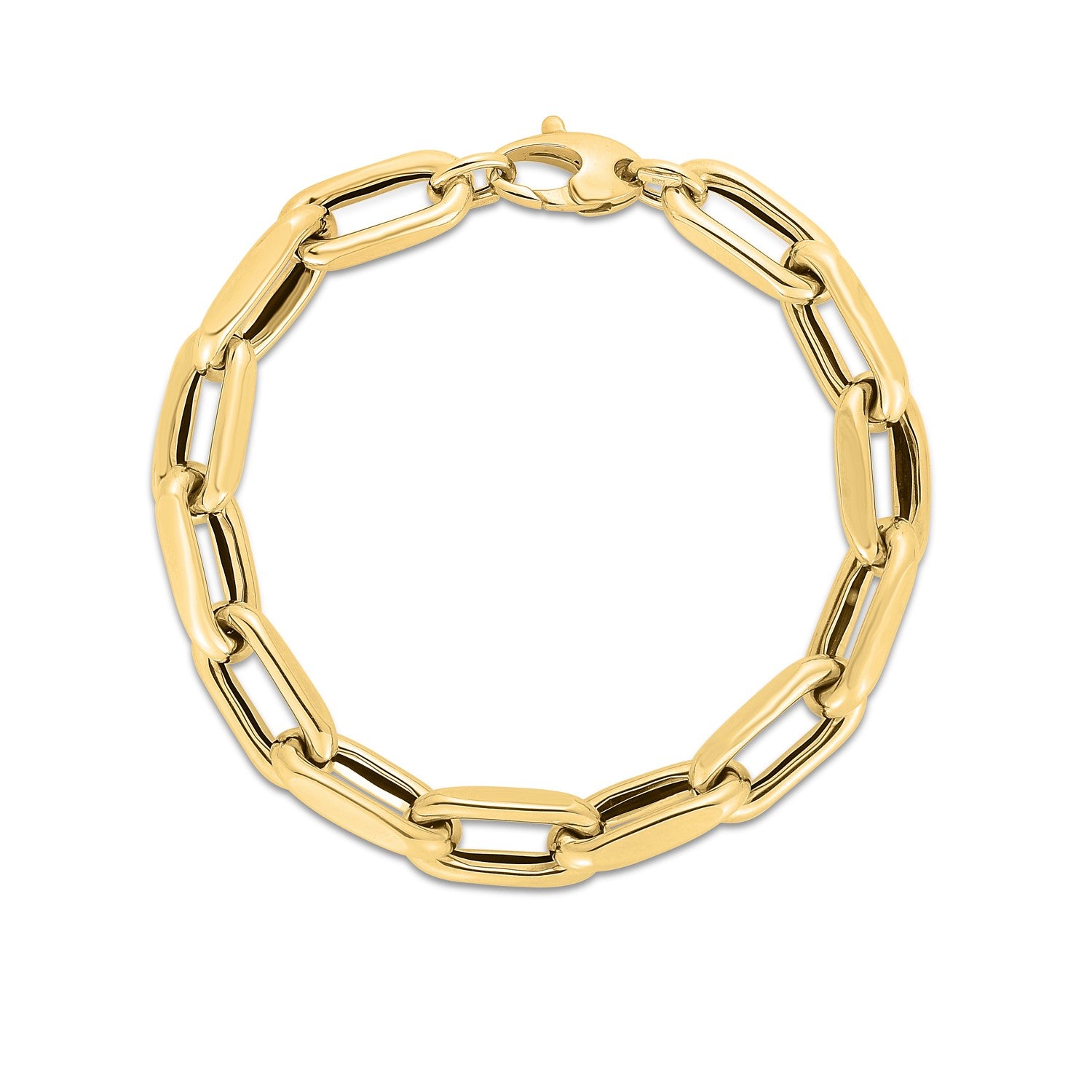 14k Yellow Gold French Cable Link Bracelet  (9.00 mm) 