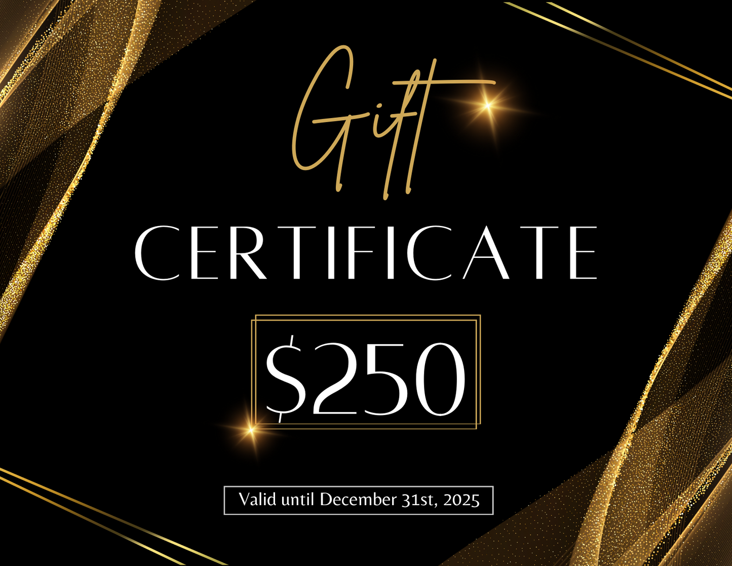 GOLDISSEYA Gift Certificate 