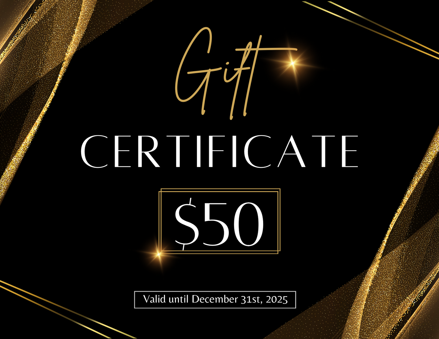 GOLDISSEYA Gift Certificate 