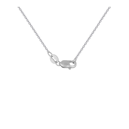 Double Infinity Diamond Pendant in 14k White Gold 