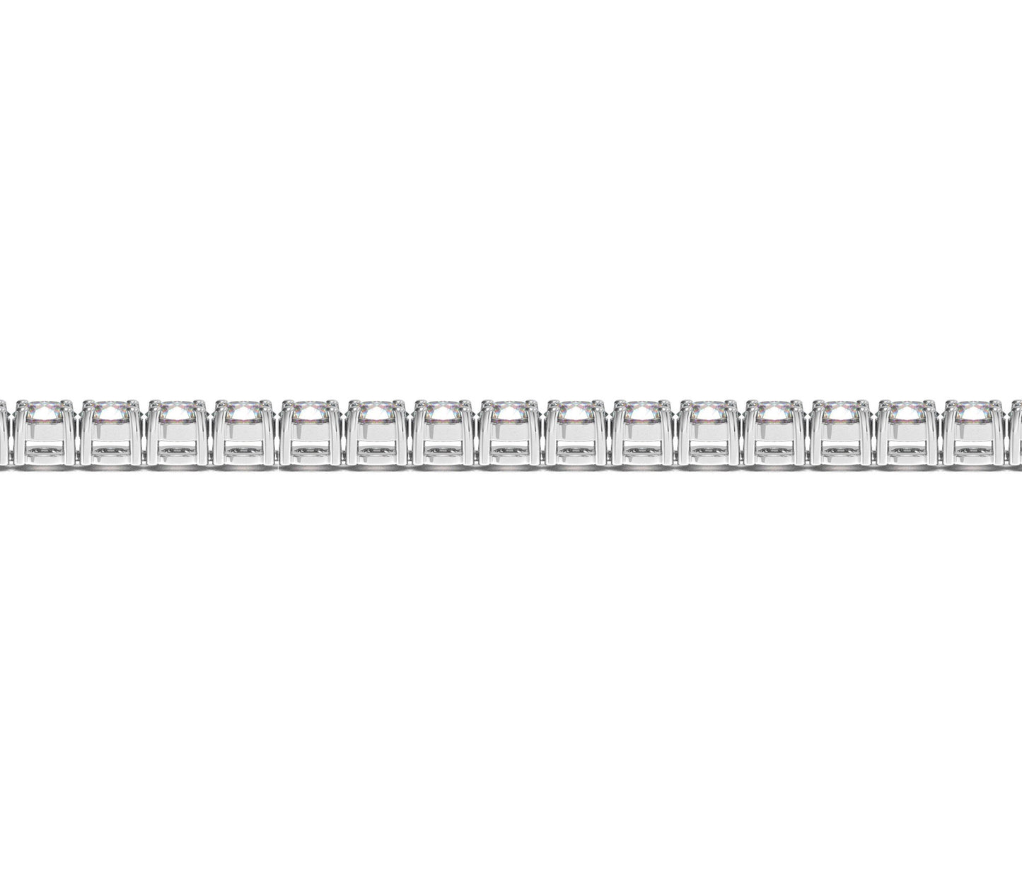 Lab Grown Round Diamond Tennis Bracelet in 14k White Gold (10 cctw F/G  VS2/SI1) 