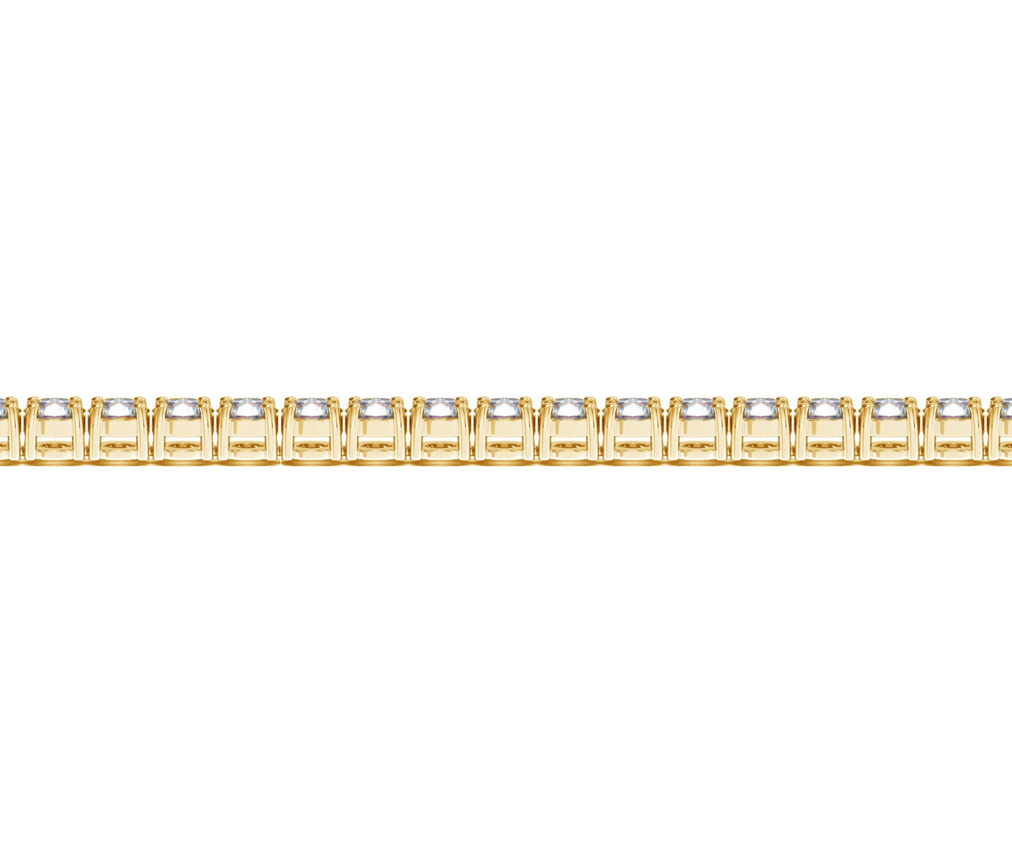 Lab Grown Round Diamond Tennis Bracelet in 14k Yellow Gold (7 cctw F/G  VS2/SI1) 