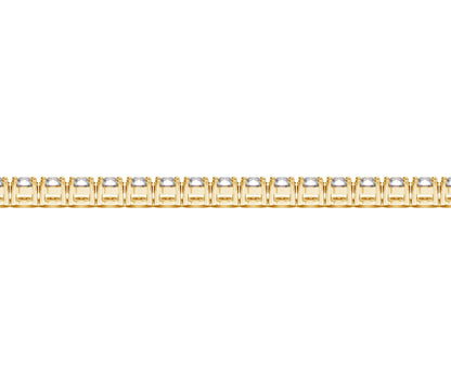 Lab Grown Round Diamond Tennis Bracelet in 14k Yellow Gold (7 cctw F/G  VS2/SI1) 