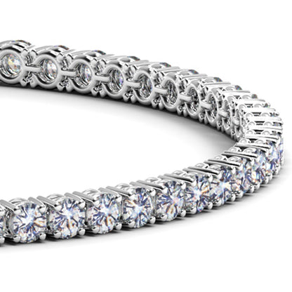 Lab Grown Round Diamond Tennis Bracelet in 14k White Gold (7 cctw F/G  VS2/SI1) 