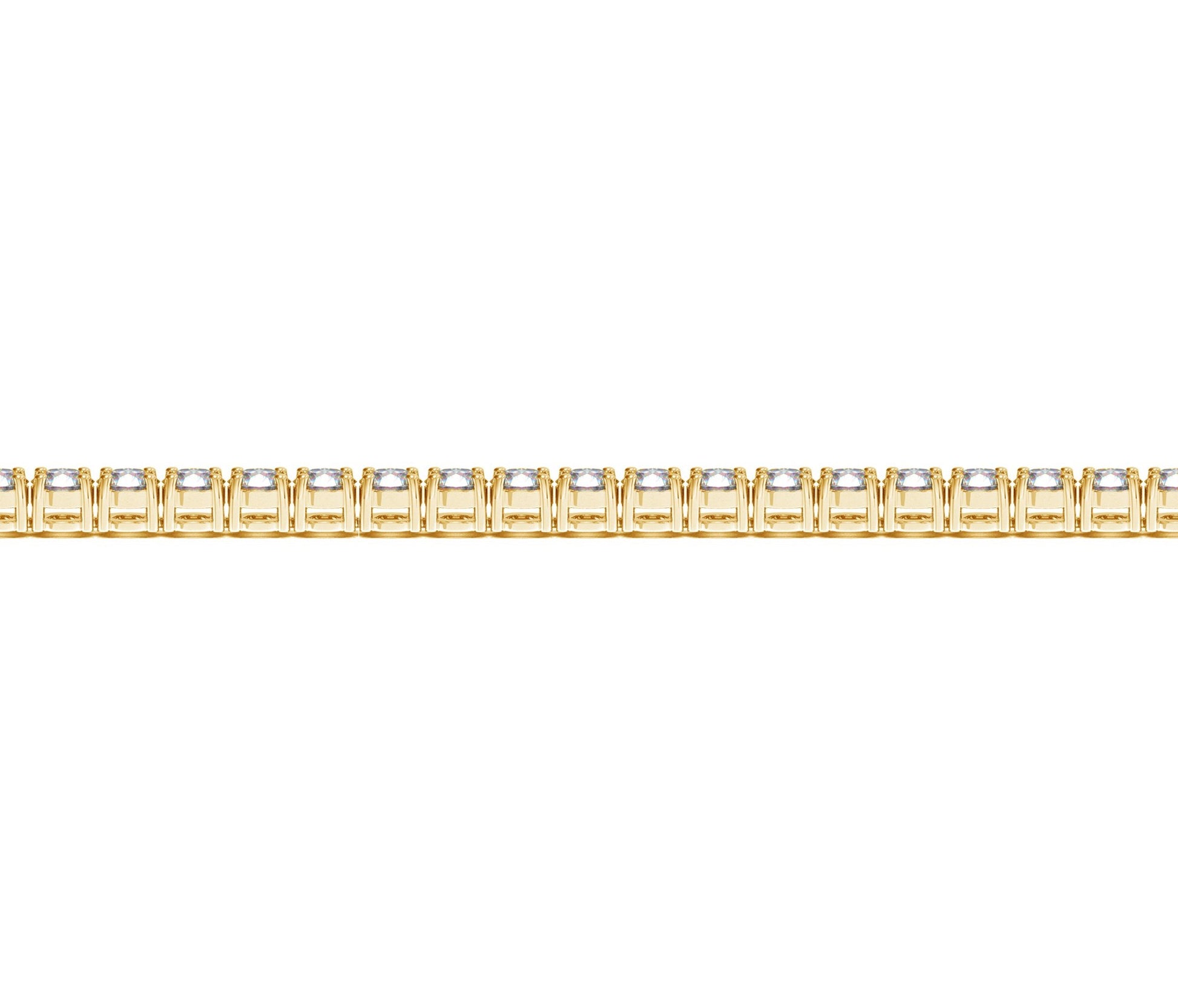 Lab Grown Round Diamond Tennis Bracelet in 14k Yellow Gold (5 cctw  F/G  VS2/SI1) 