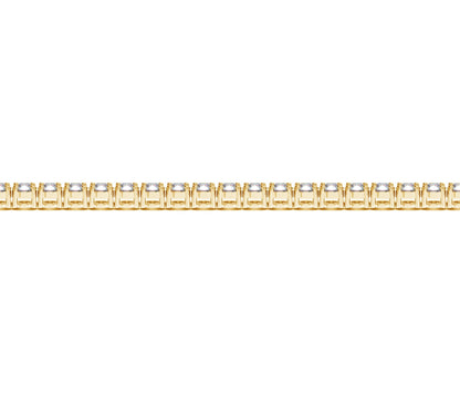 Lab Grown Round Diamond Tennis Bracelet in 14k Yellow Gold (5 cctw  F/G  VS2/SI1) 