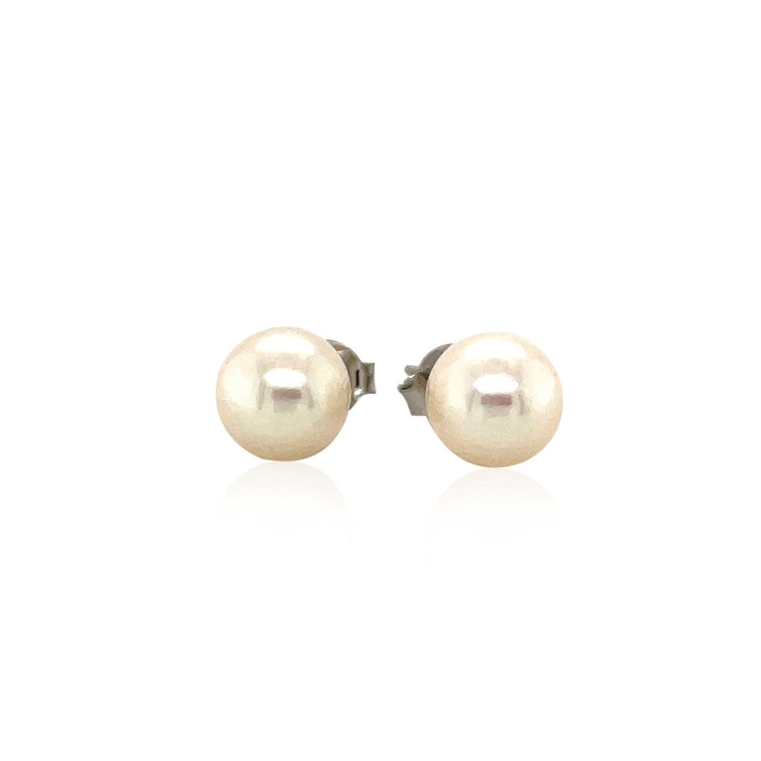 Freshwater Pearl Earrings in Sterling Silver 