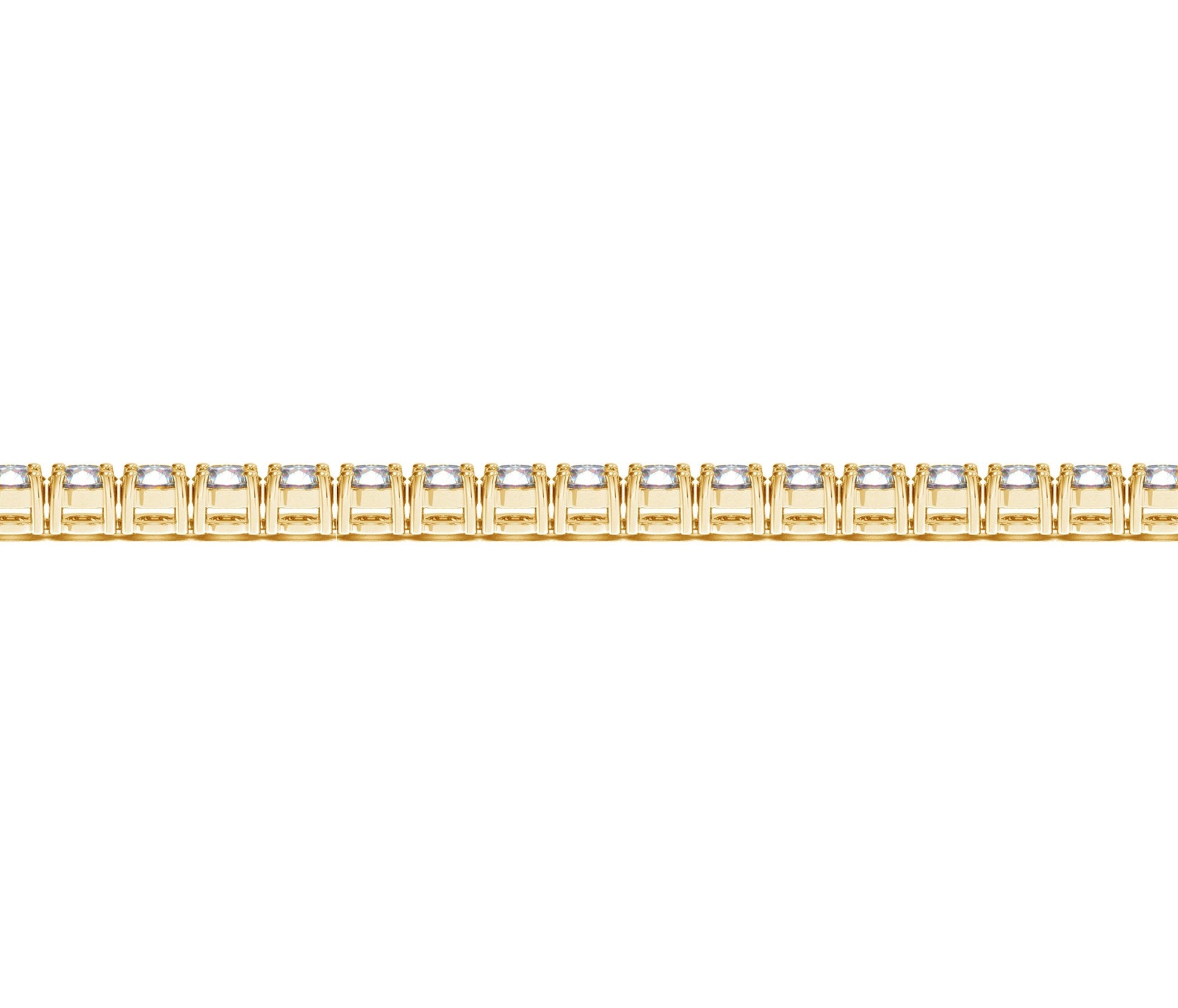 Lab Grown Round Diamond Tennis Bracelet in 14k Yellow Gold (6 cctw F/G  VS2/SI1) 