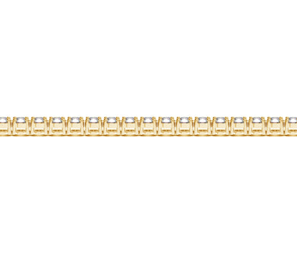 Lab Grown Round Diamond Tennis Bracelet in 14k Yellow Gold (6 cctw F/G  VS2/SI1) 