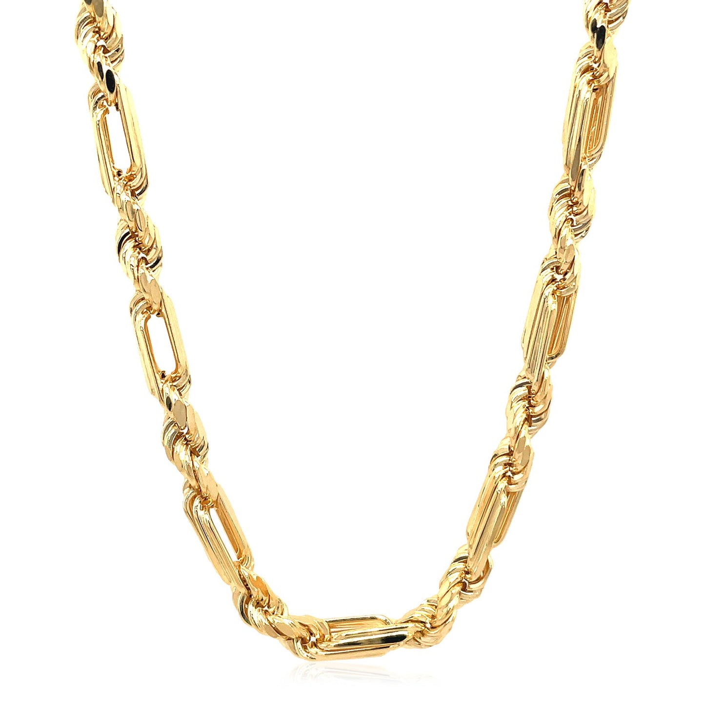 14k Yellow Gold Figaro Chain Necklace 