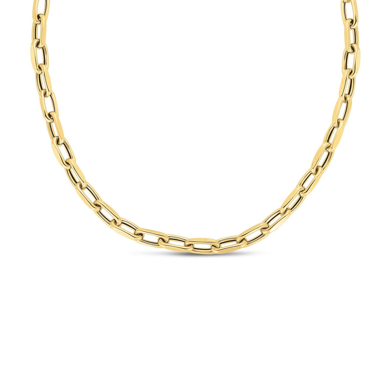 14k Yellow Gold French Cable Link Necklace (6mm) 