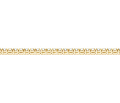 Lab Grown Round Diamond Tennis Bracelet in 14k Yellow Gold (3 cctw F/G  VS2/SI1) 