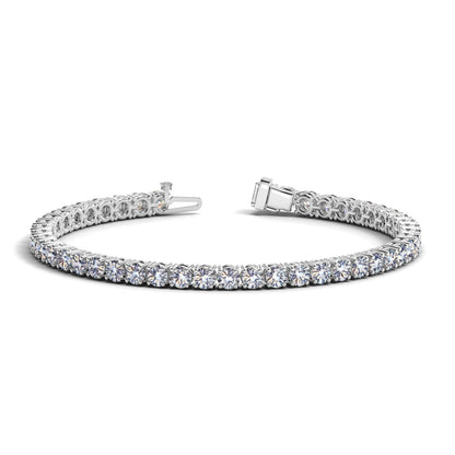 Lab Grown Round Diamond Tennis Bracelet in 14k White Gold (8 cctw F/G  VS2/SI1) 